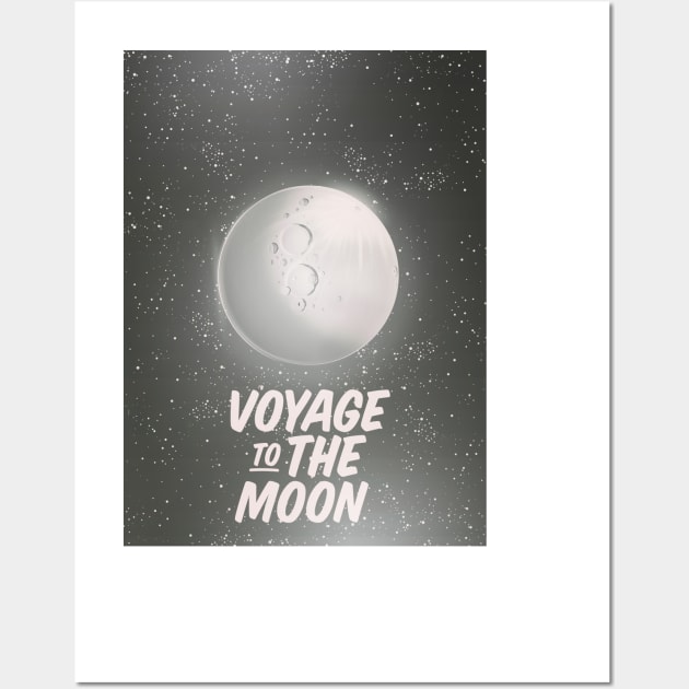 Voyage to the Moon Wall Art by nickemporium1